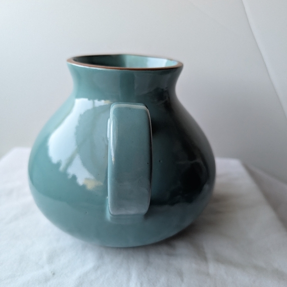 Vintage Dansk Mesa Turquoise Ceramic Pitcher Discontinued - Picture 2 of 10